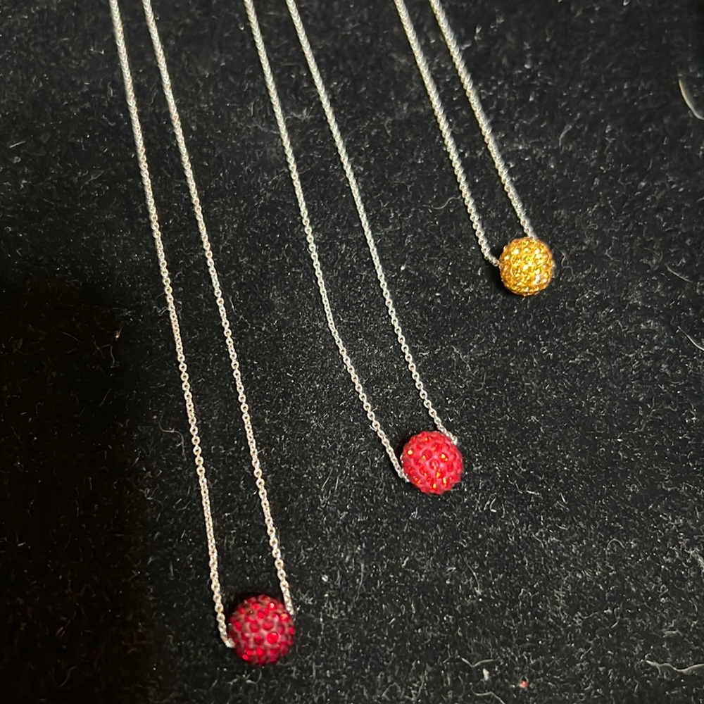Swarovski Crystal ball necklaces